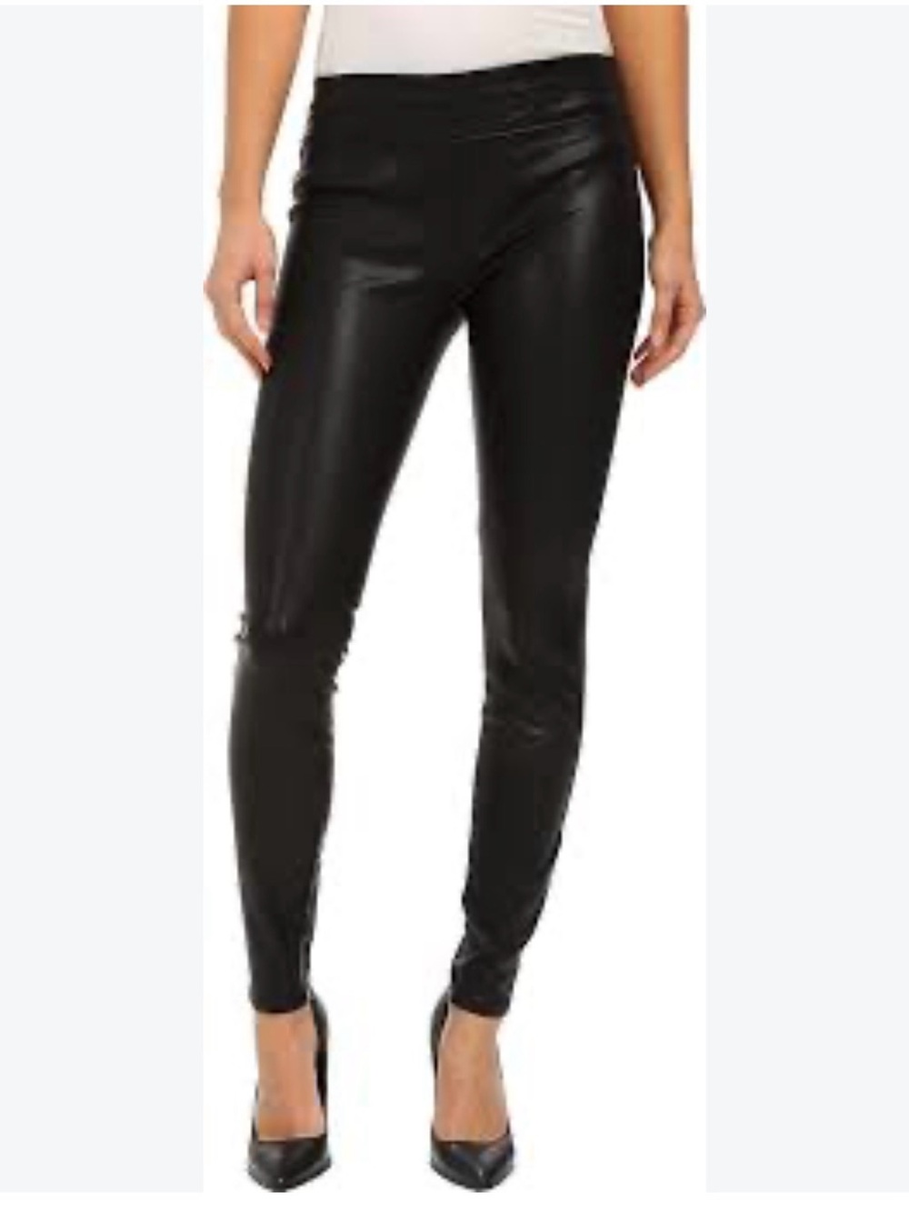 NWT Blank NYC Pull-On Faux Leather Leggings - Black Size 31